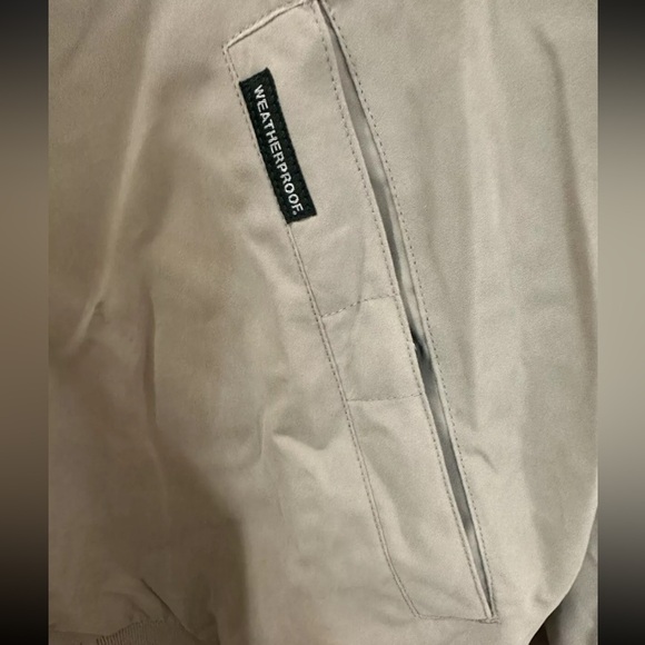 Weatherproof Jacket Men’s Large Beige 12 Broadway Joe Namath New York Jets NWT - Picture 7 of 11